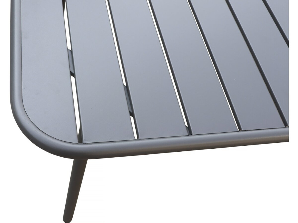 Metalen tuintafel "Bilbao" - 150 x 90 x 71 cm - Grijs