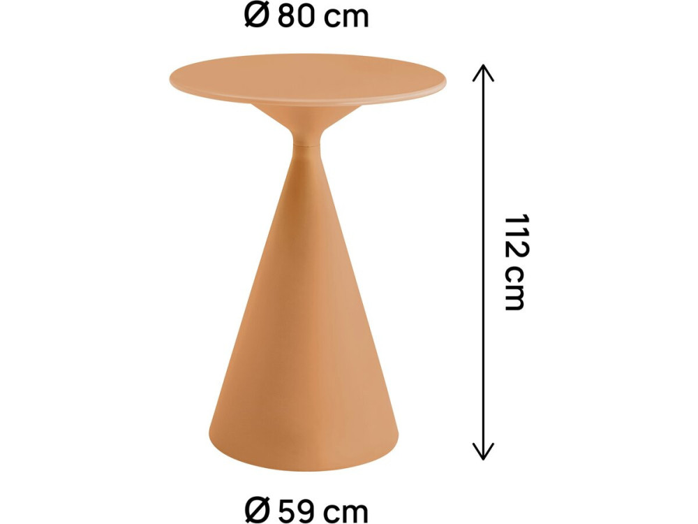 Bistrotafel tuin ⌀80 cm "Néora" - Oranje