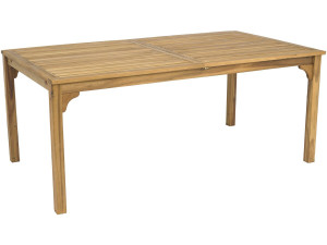 Valladolid" uitschuifbare houten tuintafel 180/240 cm - 6 tot 10 zitplaatsen - Bruin