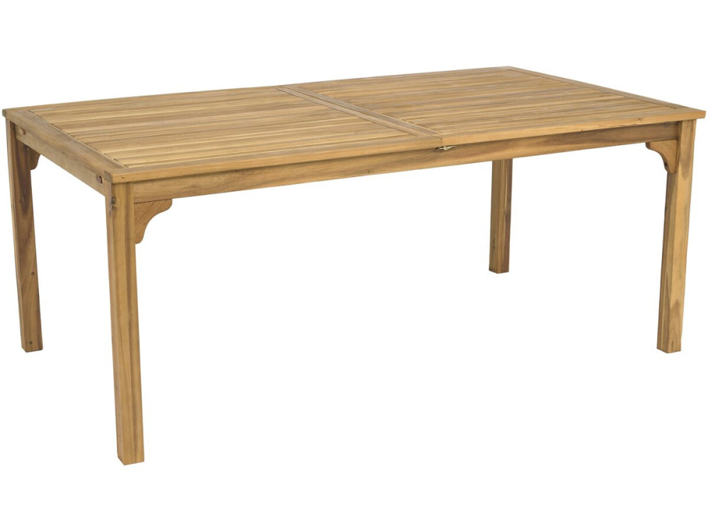 Valladolid" uitschuifbare houten tuintafel 180/240 cm - 6 tot 10 zitplaatsen - Bruin