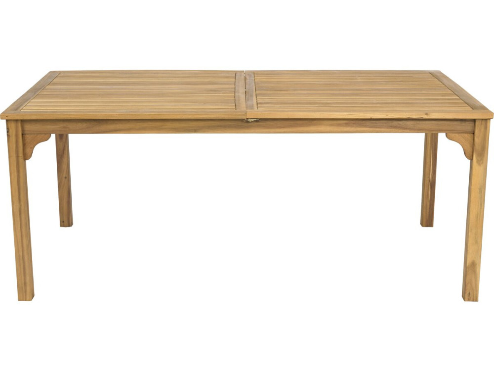 Valladolid" uitschuifbare houten tuintafel 180/240 cm - 6 tot 10 zitplaatsen - Bruin