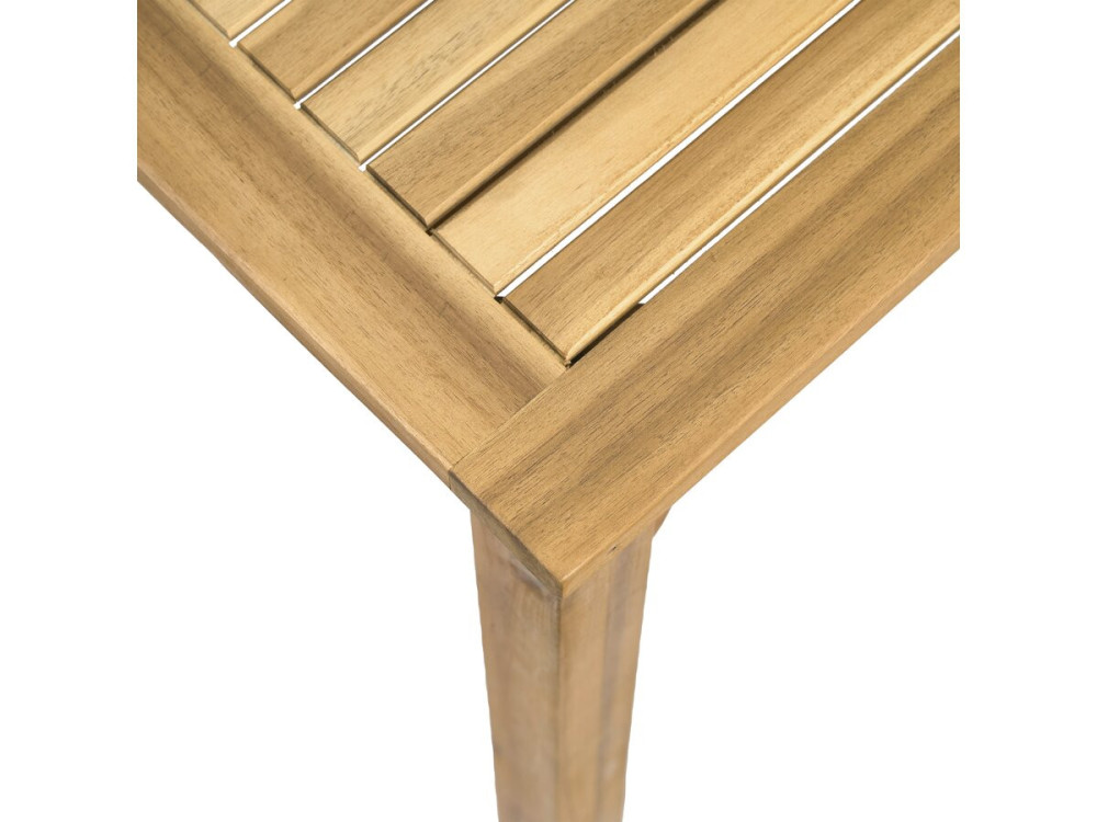 Valladolid" uitschuifbare houten tuintafel 180/240 cm - 6 tot 10 zitplaatsen - Bruin
