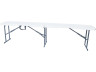 Opvouwbare bank voor party tafel feesttent "Foldy" - 183 x 28 x 43 cm - Wit