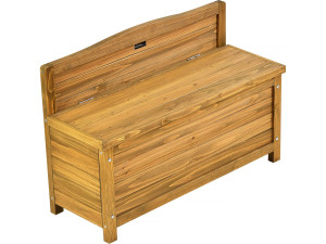 Ben" houten tuinbank - 90 x 33 x 60 cm - Bruin