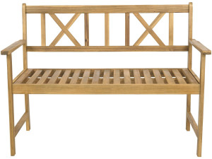 Houten tuinbank 120 cm "Surabaya" - 2 zits - Bruin
