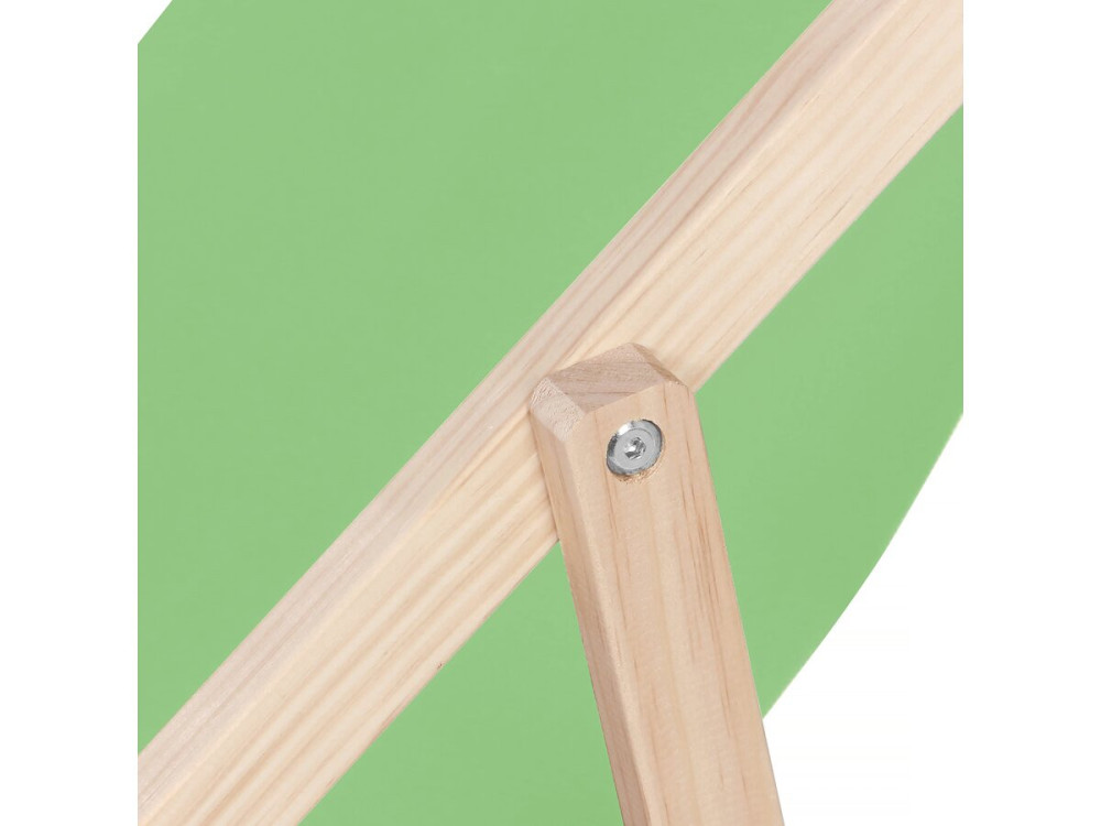 Strandstoel set 2 houten tuinstoelen canvas "Chilienne" - 107 x 56.5 x 81 cm - Groen