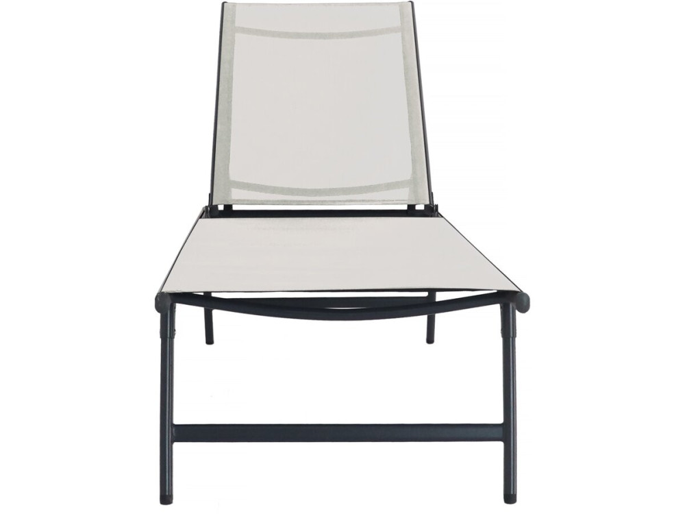 Set van 2 metalen ligbedden "Sublima" - 180 x 54 x 104 cm - Beige