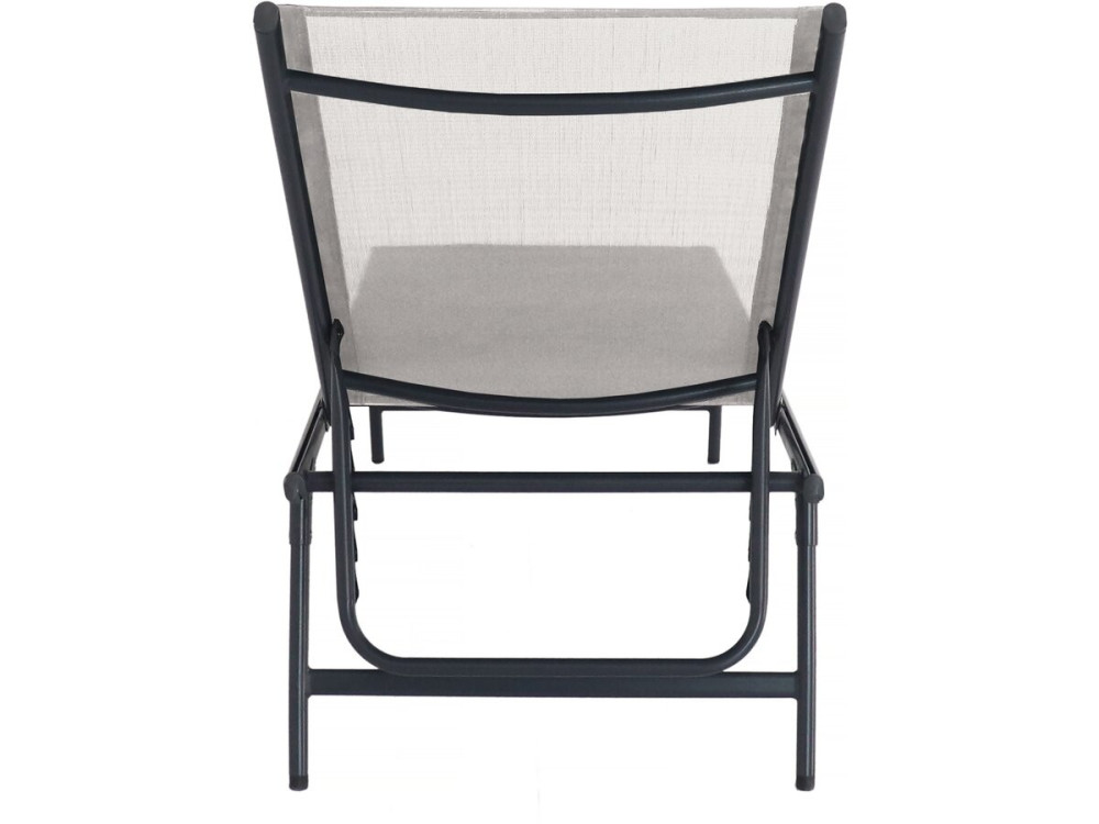 Set van 2 metalen ligbedden "Sublima" - 180 x 54 x 104 cm - Beige