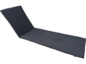 Ligbedkussen tuin ligstoel hardhout - Zwart