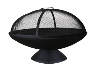 Gietijzeren vuurkorf met bel "Junto" - Ø 58 x 38 cm - Zwart