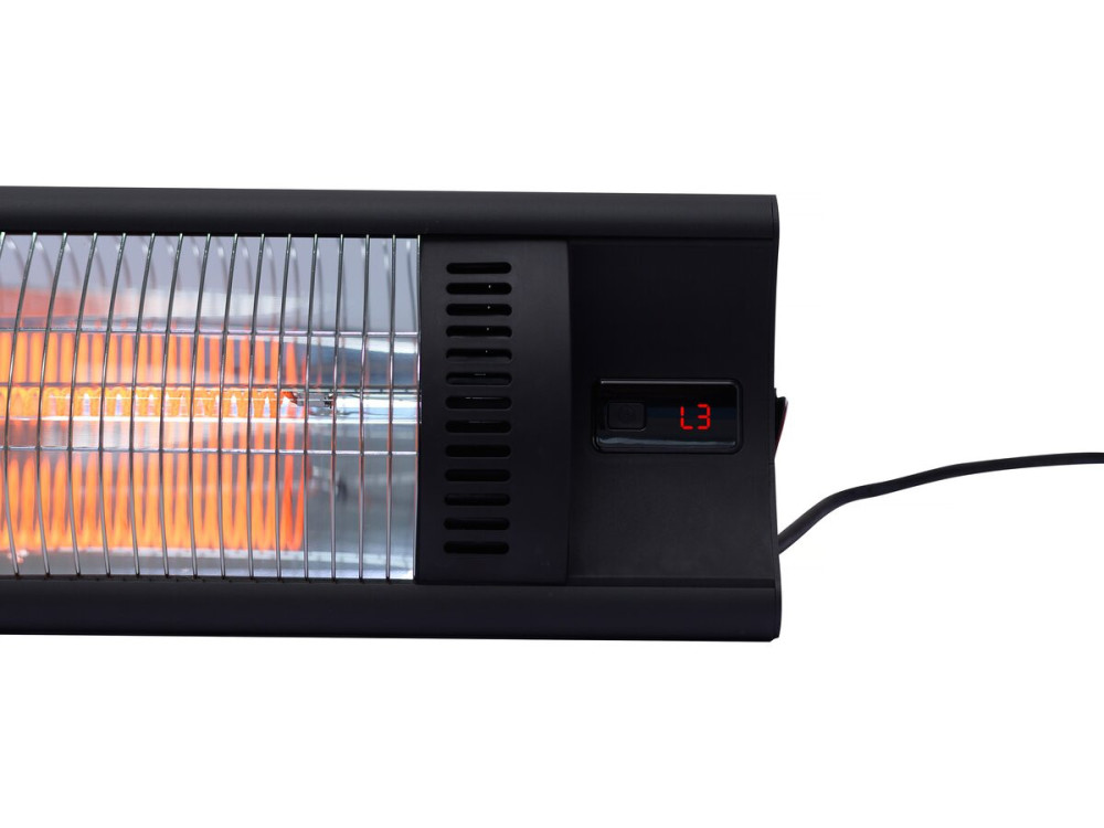 Hangende terrasverwamer elektrische heater terras koolstofvezel "Bola" - 2000W - Zwart