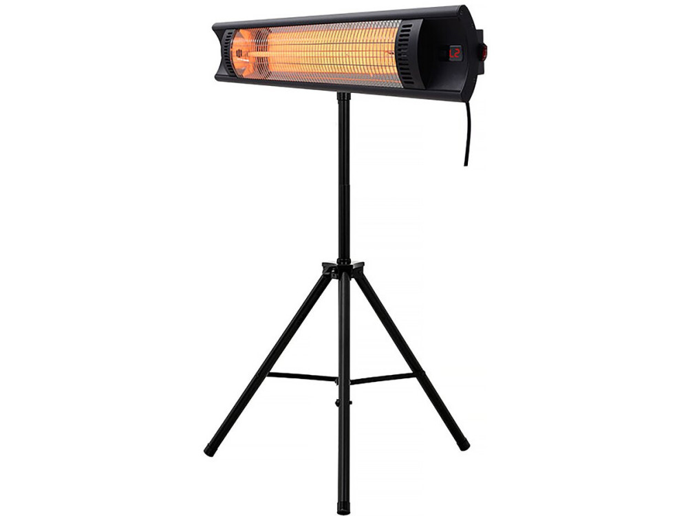 Hangende terrasverwamer elektrische heater terras koolstofvezel "Bola" - 2000W - Zwart