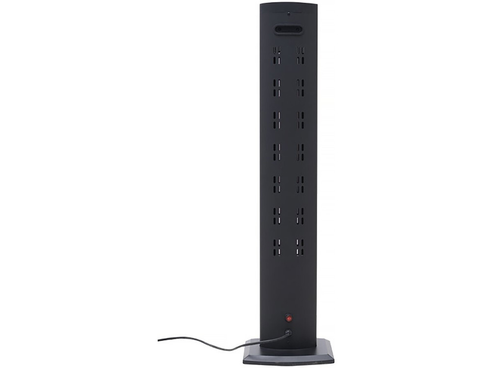 Staande terrasverwamer elektrische heater terras koolstofvezel "Tornado" - 2000W - Zwart