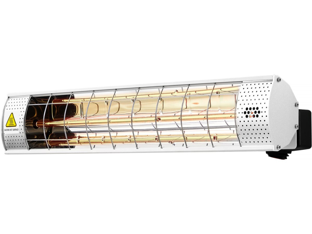 Hangende terrasverwamer infrarood heater terras - 2000W - Zilver
