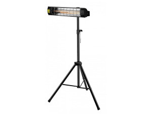 Statief voor elektrische radiator - 1,1-1,8 m - Zwart