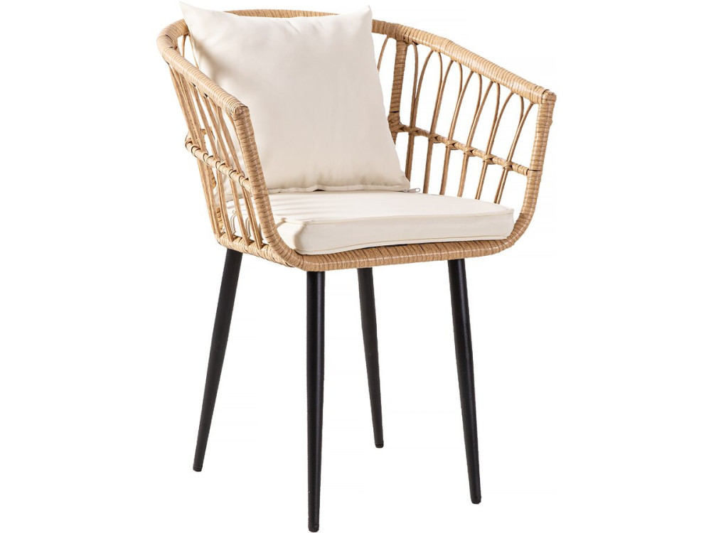 Tuinset rotan "Vela" - 2 zits - Bruin - kastanjebruin
