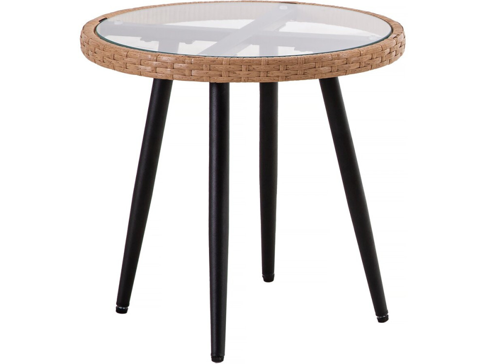 Tuinset rotan "Vela" - 2 zits - Bruin - kastanjebruin