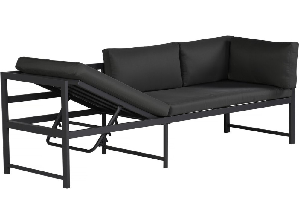 Metalen tuinset "Etna" - 6 zits - Grijs