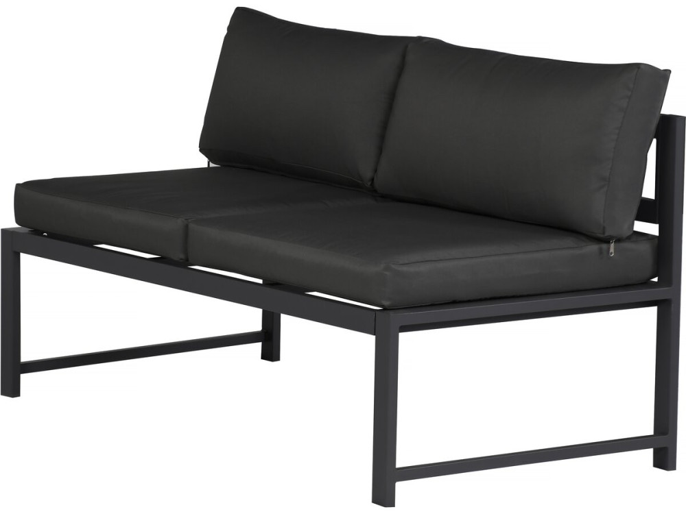 Metalen tuinset "Etna" - 6 zits - Grijs
