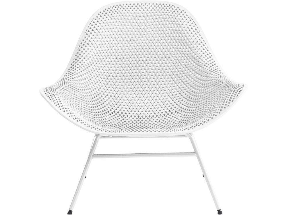 Set van 2 "Soléna" tuinfauteuils met salontafel - Wit