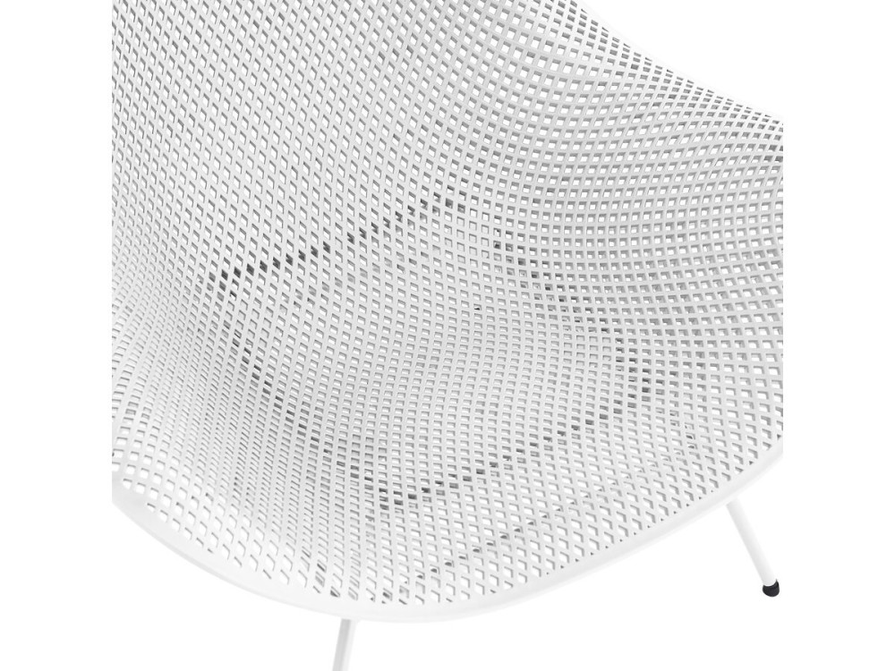 Set van 2 "Soléna" tuinfauteuils met salontafel - Wit
