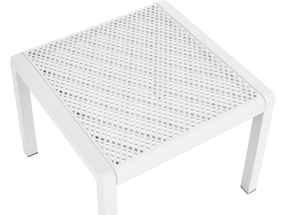 Set van 2 "Soléna" tuinfauteuils met salontafel - Wit