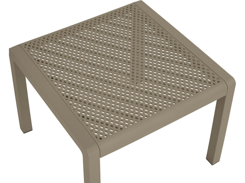 Set van 2 "Soléna" tuinfauteuils met salontafel - Taupe