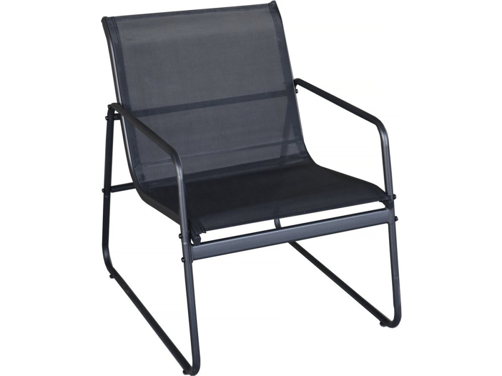 Metalen tuinset "Fortaleza" - 4 zits - Zwart