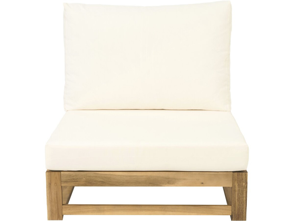 Bellingham" modulaire houten tuinset met kussens - 5 zits - Beige