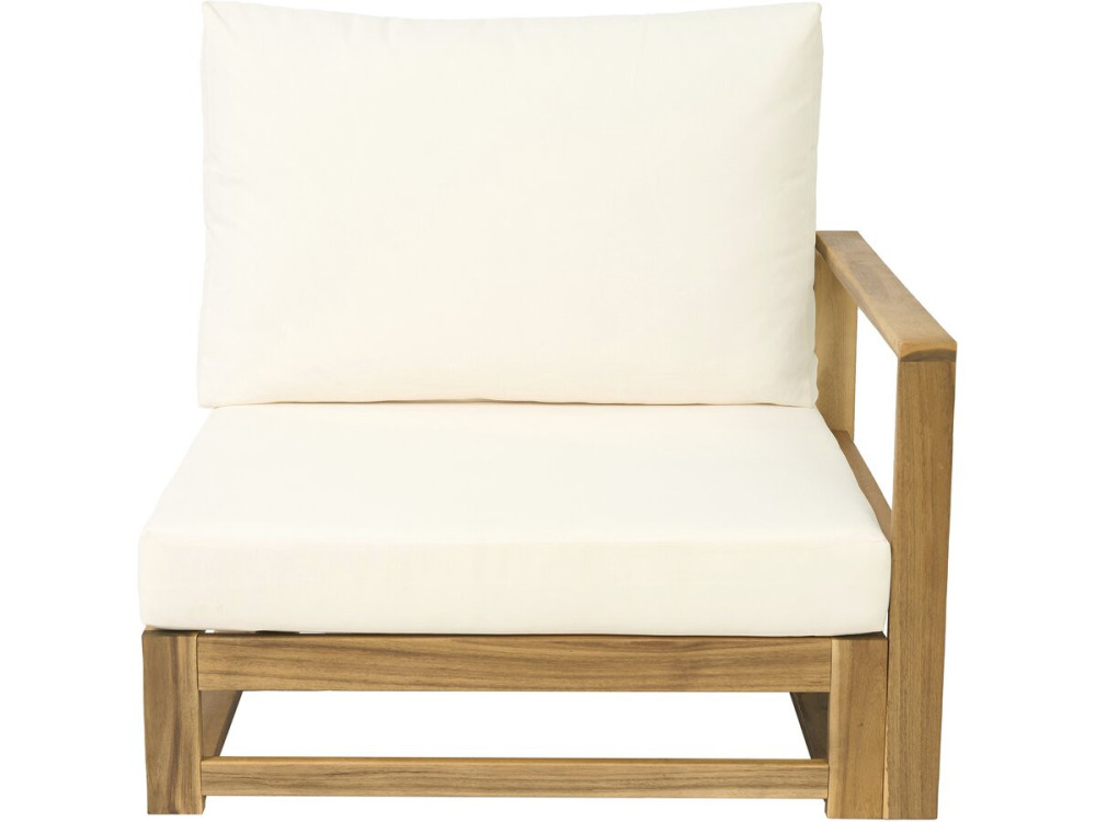 Bellingham" modulaire houten tuinset met kussens - 5 zits - Beige
