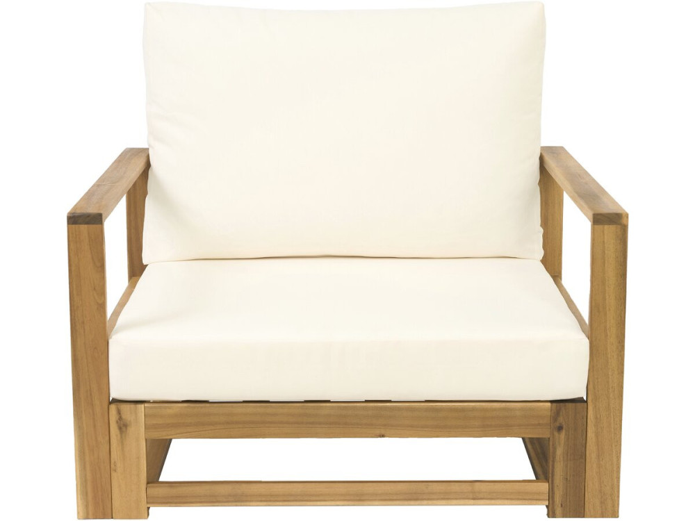 Bellingham" modulaire houten tuinset met kussens - 5 zits - Beige
