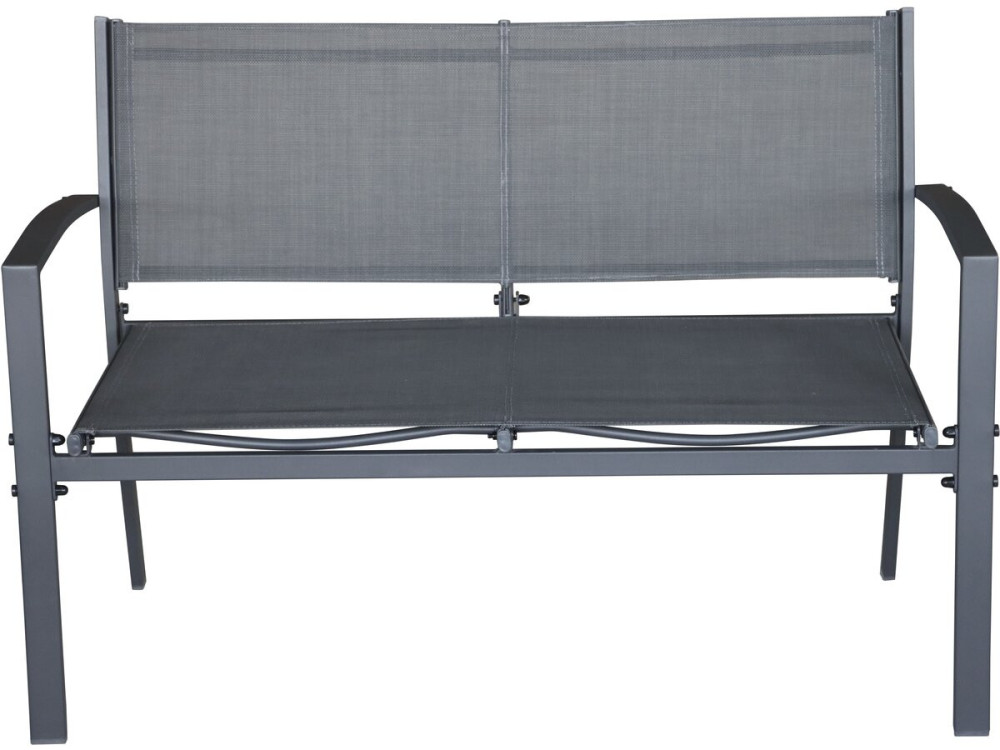 Lino II" metalen tuinset - 4 zits - Zwart