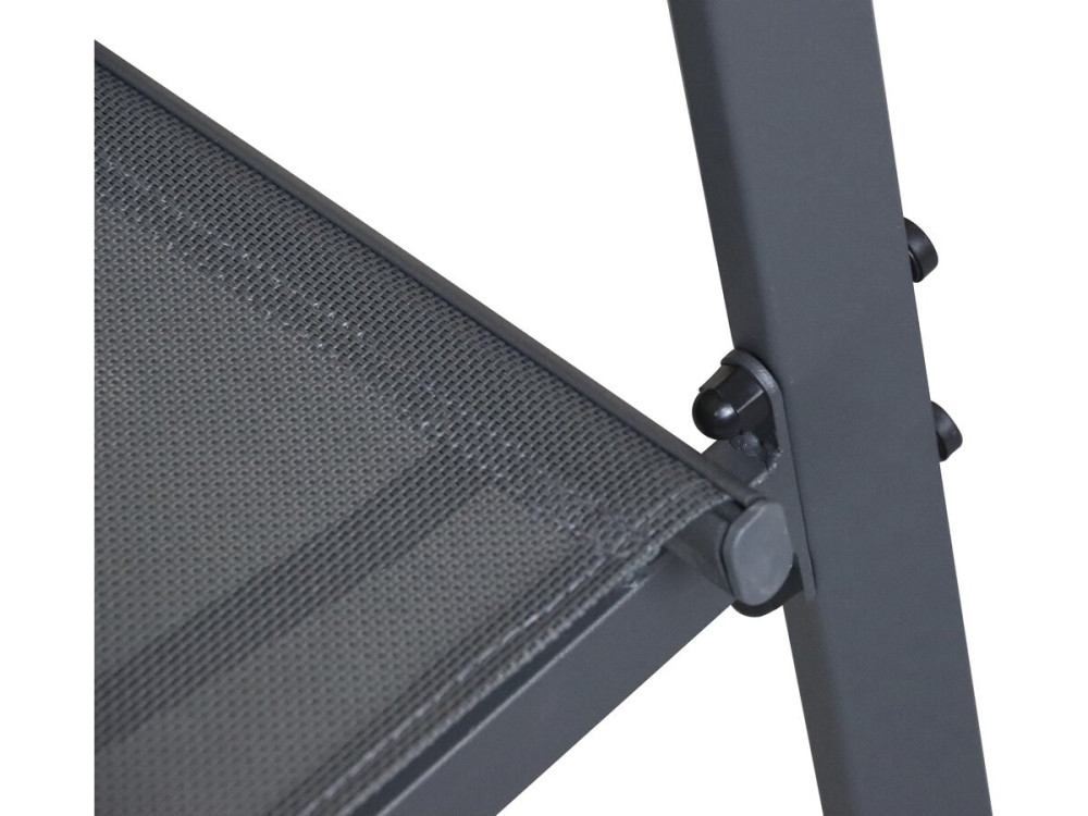 Lino II" metalen tuinset - 4 zits - Zwart