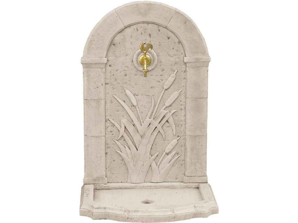ROSEAU" fontein - gereconstitueerde steen - 62 x 42 x 93 cm