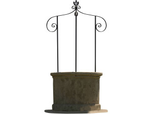 Tuinput - diameter 120 x 210 cm - Hoogte stenen huis: 78 cm - Binnendiameter 77 cm