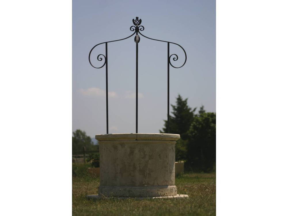 Tuinput - diameter 120 x 210 cm - Hoogte stenen huis: 78 cm - Binnendiameter 77 cm