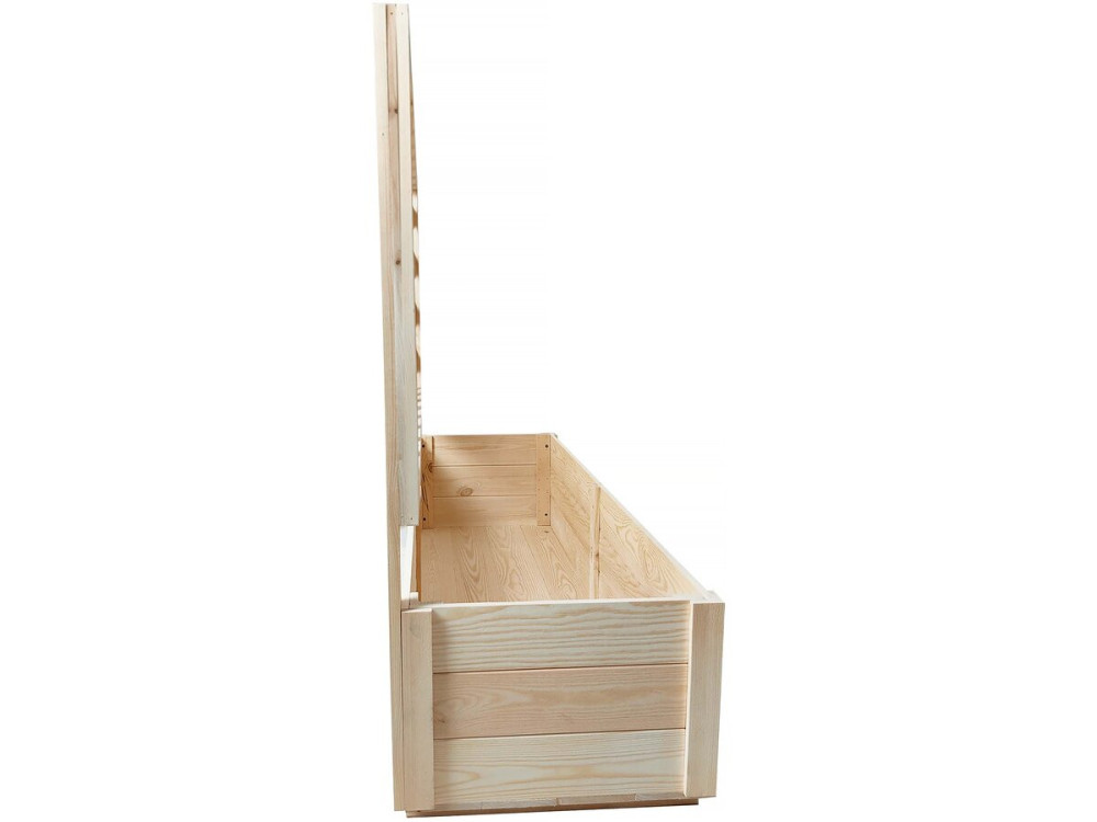 Houten plantenbak "Orpin" met traliewerk - 98 x 34 x 104 cm