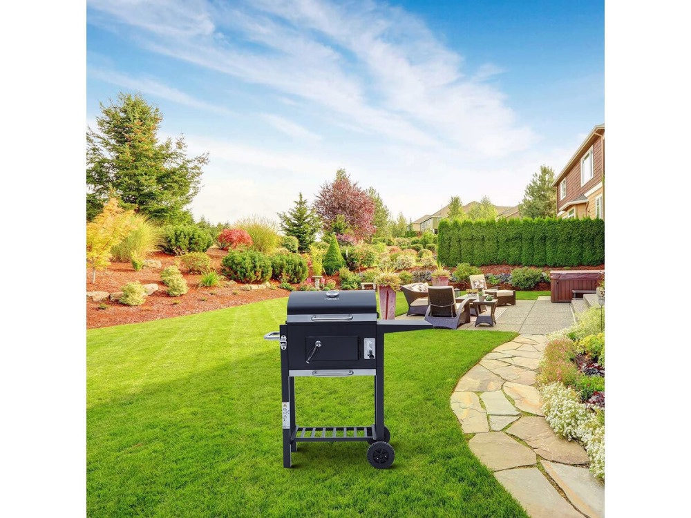 BBQ houtskool barbecue "Vicomte" - 92,5 x 46 x 123 cm