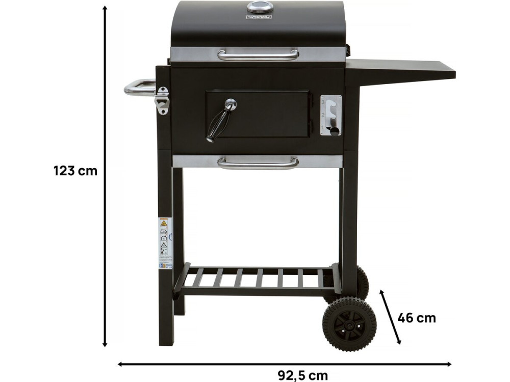 BBQ houtskool barbecue "Vicomte" - 92,5 x 46 x 123 cm