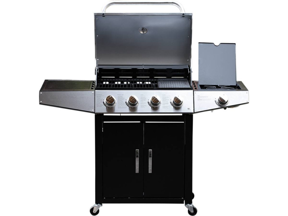 Gas BBQ gasbarbecue barbecue "Party 5" - 5 branders waarvan 1 zijbrander - 15,2 kW