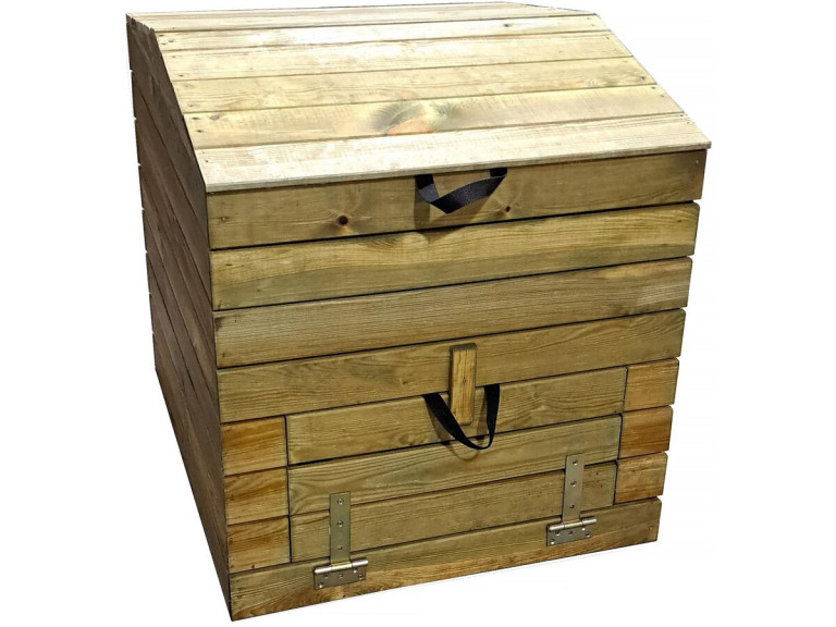 Compastbak hout 500 liter "Douglas" 80 x 80 x 85 cm