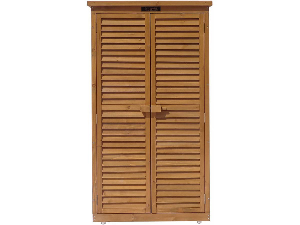Tuinkast houten tuin berging "Space" - 87 x 46,5 x 160 cm - Bruin - kastanjebruin