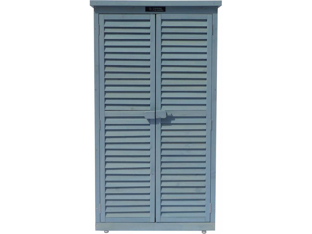 Tuinkast houten tuin berging "Space" - 87 x 46,5 x 160 cm - Blauw hemelsblauw