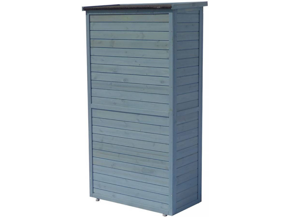 Tuinkast houten tuin berging "Space" - 87 x 46,5 x 160 cm - Blauw hemelsblauw