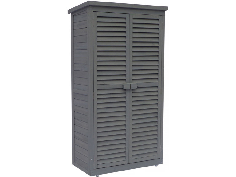 Tuinkast houten tuin berging "Space" - 87 x 46,5 x 160 cm - Antraciet