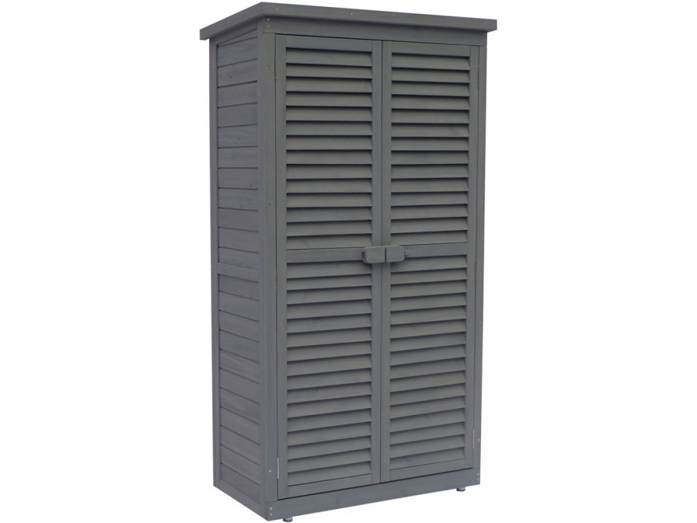Tuinkast houten tuin berging "Space" - 87 x 46,5 x 160 cm - Antraciet