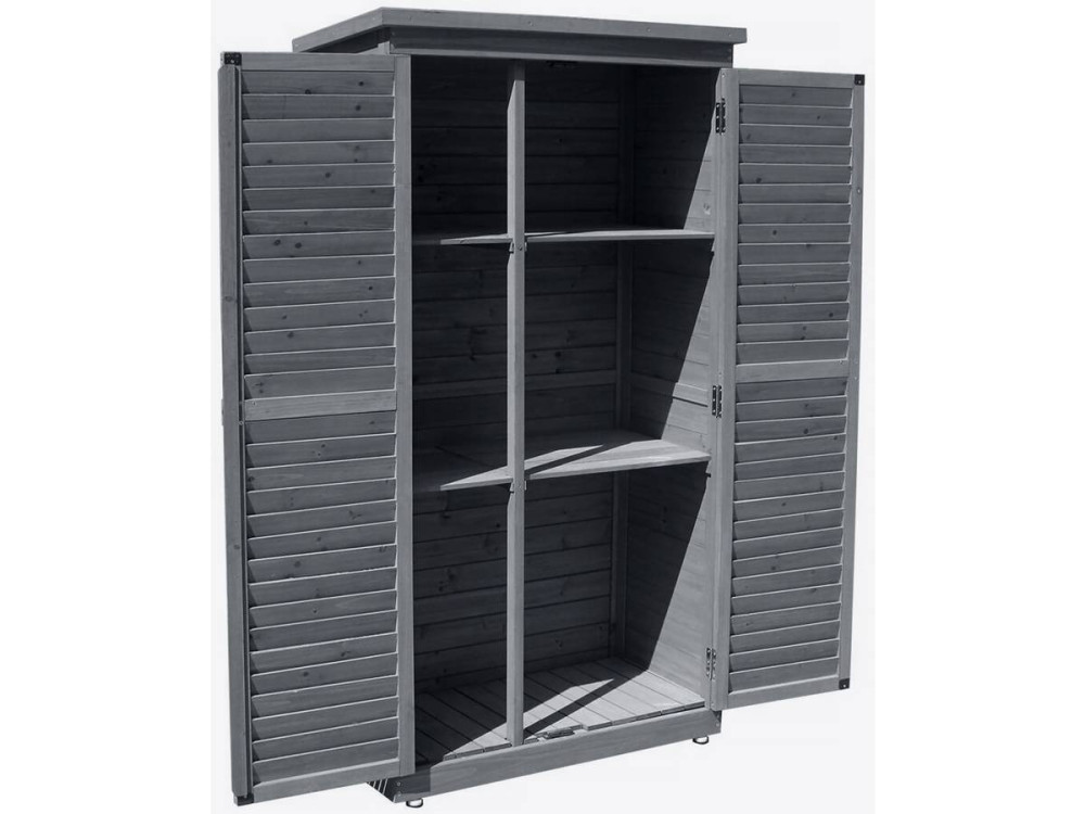 Tuinkast houten tuin berging "Space" - 87 x 46,5 x 160 cm - Antraciet