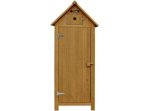 Tuinkast houten tuin berging "Cabanon" - 77 x 54,5 x 179 cm - Bruin - kastanjebruin