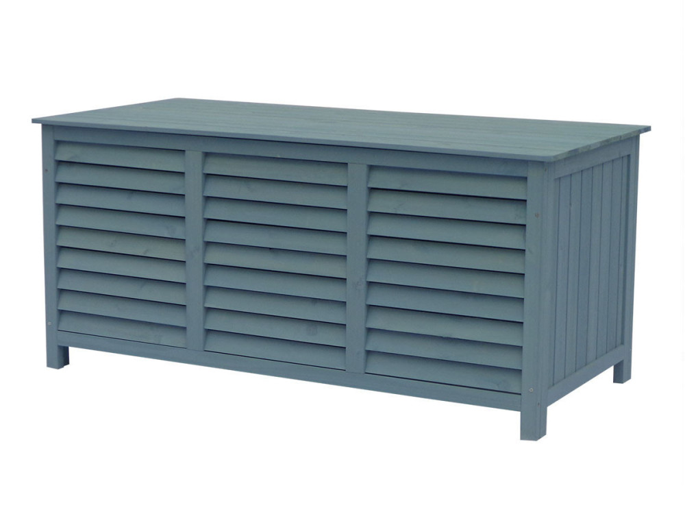 Opbergbox houten tuinkist "Macao" - 130 x 64 x 60 cm - Blauw hemelsblauw