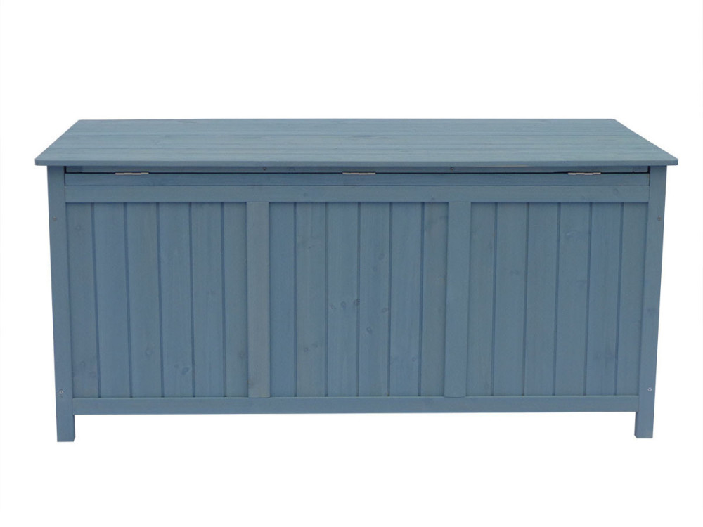 Opbergbox houten tuinkist "Macao" - 130 x 64 x 60 cm - Blauw hemelsblauw